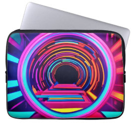 Neon Tunnel Dimensionen Laptopschutzhülle
