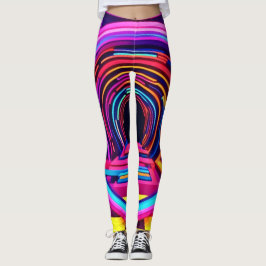 Neon Tunnel Dimensionen Leggings