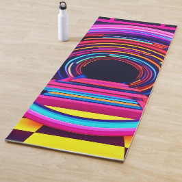 Neon Tunnel Dimensionen Yogamatte