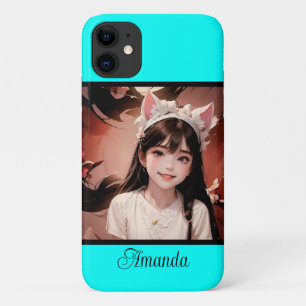 Neon Türkis hell modern und hell Case-Mate iPhone Hülle