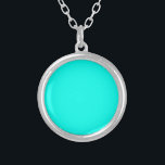 Neon Türkis Solid Color | Classic Versilberte Kette<br><div class="desc">Neon Turquoise - Die zeitlose Faszination des Solid Color Design: Eine faszinierende Mischung aus klassischer Form und eleganter Einfachheit. Dieses Design ist eine Feier des Powers und der Schönheit in einem Single, markante Farbe gefunden. Die solide Farbgestaltung zeichnet sich durch ihre raffinierte Eleganz aus und macht sie zu einem idealen...</div>