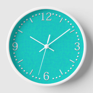 Neon türkis strukturiert. uhr