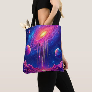 Neon-Universum: Tröpfchen Sternenlicht Tasche