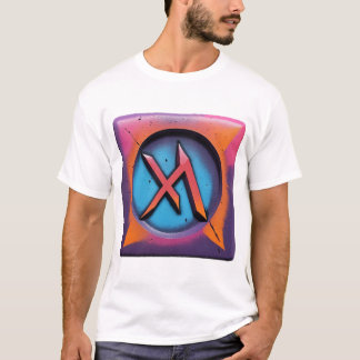 Neon Urban Graffiti Art Symbol T-Shirt