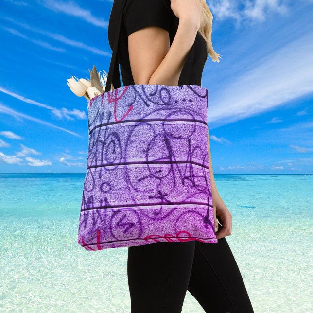 Neon Urban Graffiti Style Tote Bag Tasche (Von Creator hochgeladen)