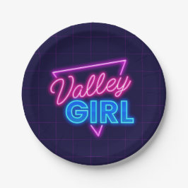 Neon Valley Girl Pappteller