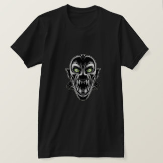 Neon-Vampir-Monster-Grafik T-Shirt