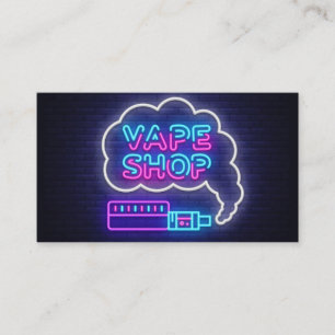 Neon Vape Shop Visitenkarte