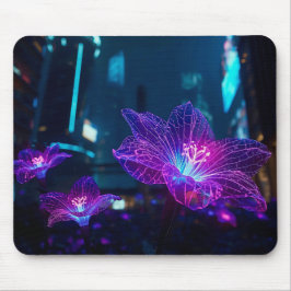 Neon Veins Glowing Mouse Pad | Bioluminescent Mousepad