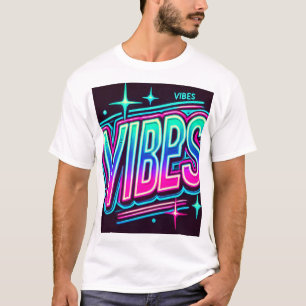 Neon VIBES Bold Graphic T-Shirt