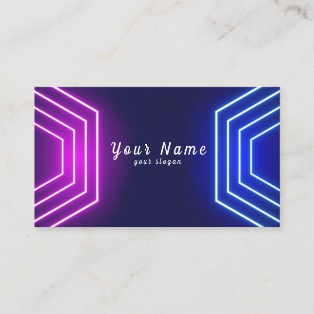 Neon Vibrant - Stand Out Carte de visite (Devant)