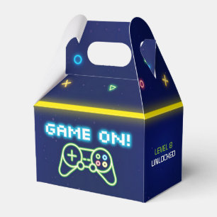 Neon Video Game Arcade Geburtstagsparty Gefälligb Geschenkschachtel