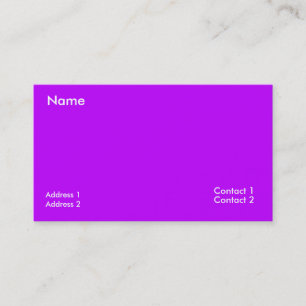 Neon Violett Visitenkarte