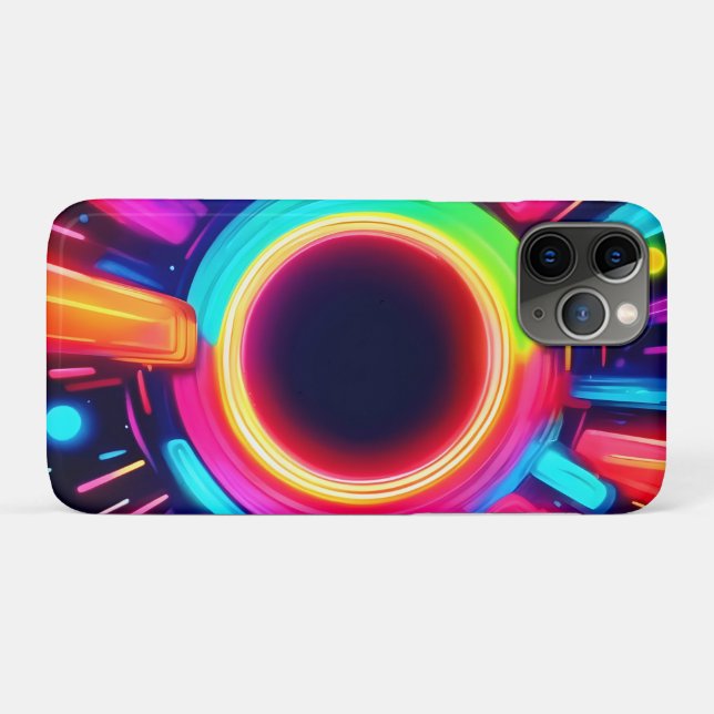 Neon Vortex von Lichtkunst Case-Mate iPhone Hülle (Rückseite (Horizontal))