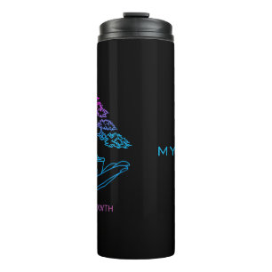 Neon-Wachstums-Bonsai   Personalisierte ästhetisch Thermosbecher