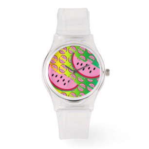 Neon Watermelon Armbanduhr