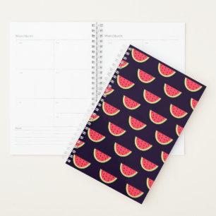 Neon Watermelon sur Motif violet