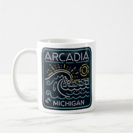 Neon Wave Arcadia Michigan Kaffeetasse