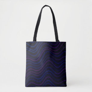 Neon Wave Flux Tasche