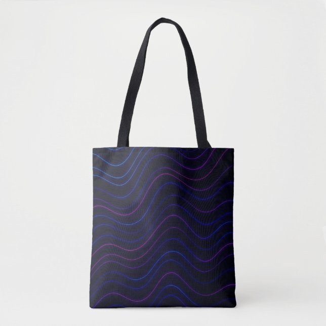 Neon Wave Flux Tasche (Vorderseite)