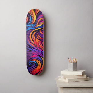 NEON WAVES SKATEBOARD