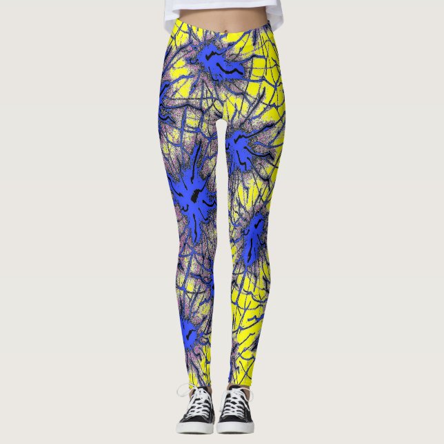 Neon Web Leggings (Vorderseite)