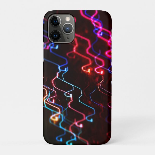 Neon Wiggle Wave Case-Mate iPhone Hülle (Rückseite)
