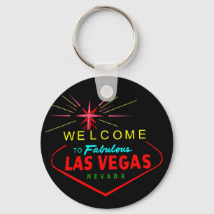 Neon-Willkommen zu Las- VegasSchlüsselanhänger # Schlüsselanhänger