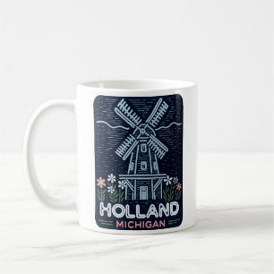 Neon-Windmühle Holland Michigan Kaffeetasse