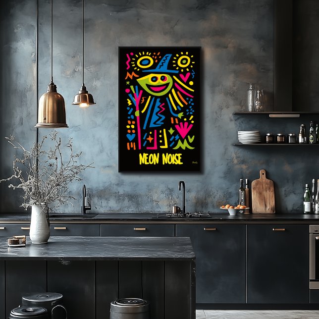 Neon Witch Poster - Pop Art Halloween Desi (Von Creator hochgeladen)