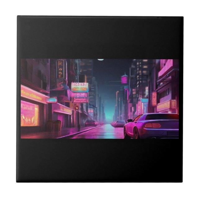 Neon Wunderland Fliese (Vorderseite)