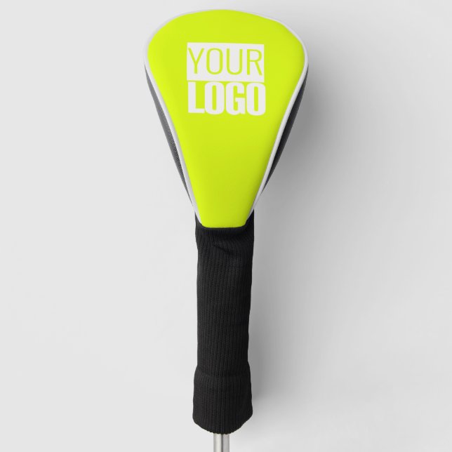 neon  yellow -add your logo golf headcover (Vorderseite)