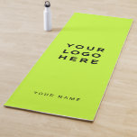 Neon Yellow Green Business Logo Name Instagram Yogamatte<br><div class="desc">Benutzerdefiniertes Logo unisex Augenätzensäure Neon Yellow Green Name Company Promotional Yoga Mat mit einer einfachen und modernen Vorlage mit Ihrem Geschäftslogo,  Foto oder Bild und Ihrem Namen,  Ihrer Instragamenadresse oder jedem personalisierten Text. Geben Sie Ihren Namen,  Ihre Website oder Ihre soziale Netzwerkadresse ein.</div>