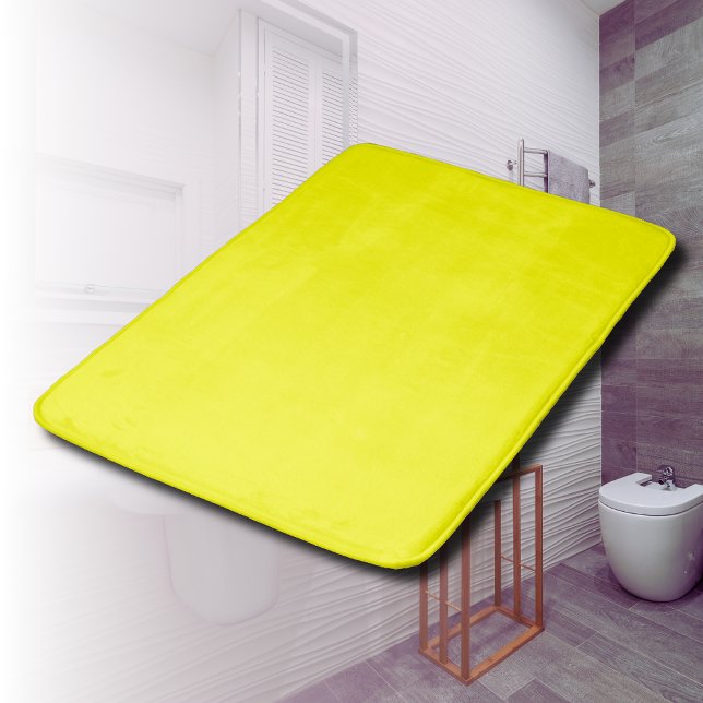 Neon Yellow Solid Color | Classic Badematte (Von Creator hochgeladen)