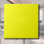 Neon Yellow Solid Color | Classic | elegant Fliese<br><div class="desc">Neon Yellow Solid Color | Classic | elegant | Trendy | Stilvoll | Geschenk</div>