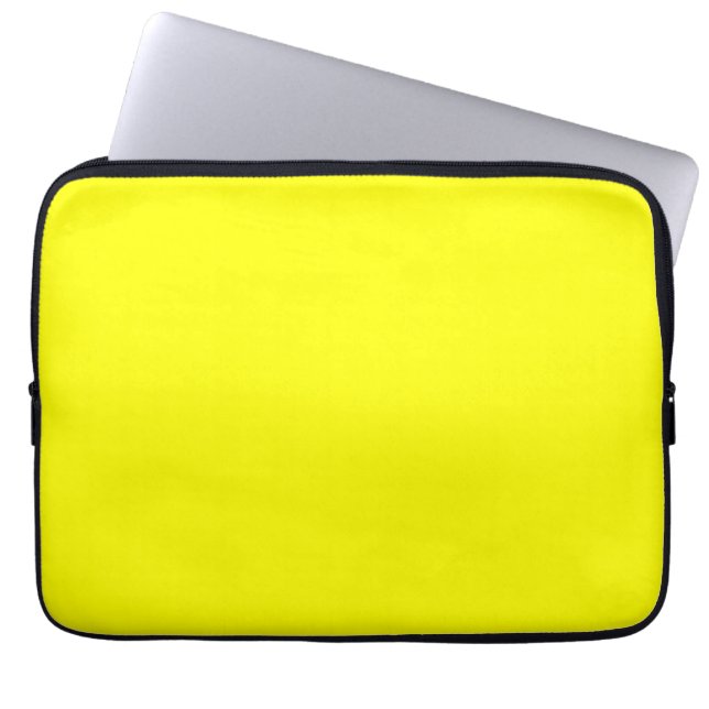 Neon Yellow Solid Color | Classic Laptopschutzhülle (Vorderseite)