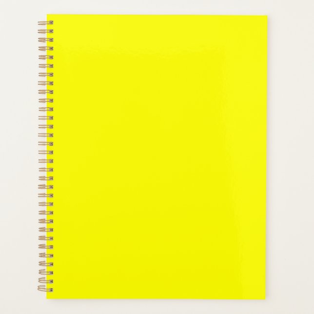 Neon Yellow Solid Color | Classic Planer (Vorderseite)