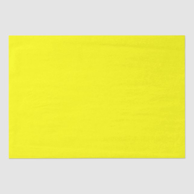Neon Yellow Solid Color | Classic Seidenpapier (Vorderseite)