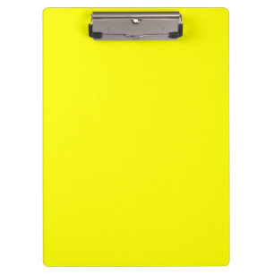 Neon Yellow Solid Color Klemmbrett