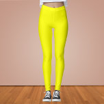 Neon Yellow Solid Color Leggings<br><div class="desc">Neon Yellow Solid Color</div>