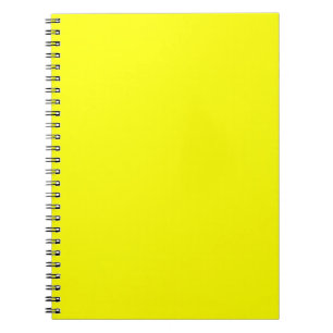 Neon Yellow Solid Color Notizblock