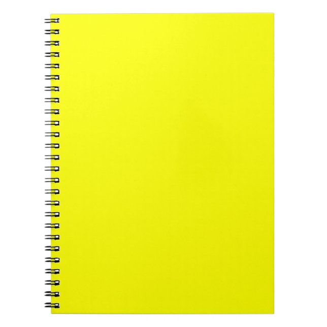 Neon Yellow Solid Color Notizblock (Vorderseite)