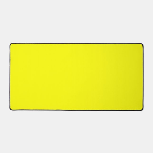 Neon Yellow Solid Color Schreibtischunterlage (Vorderseite)