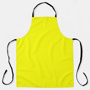 Neon Yellow Solid Color Schürze