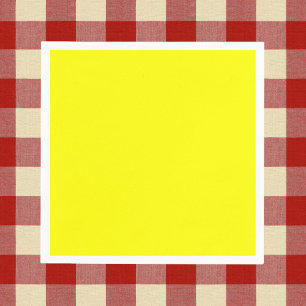 Neon Yellow Solid Color Serviette