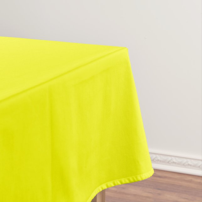 Neon Yellow Solid Color Tischdecke (Beispiel)