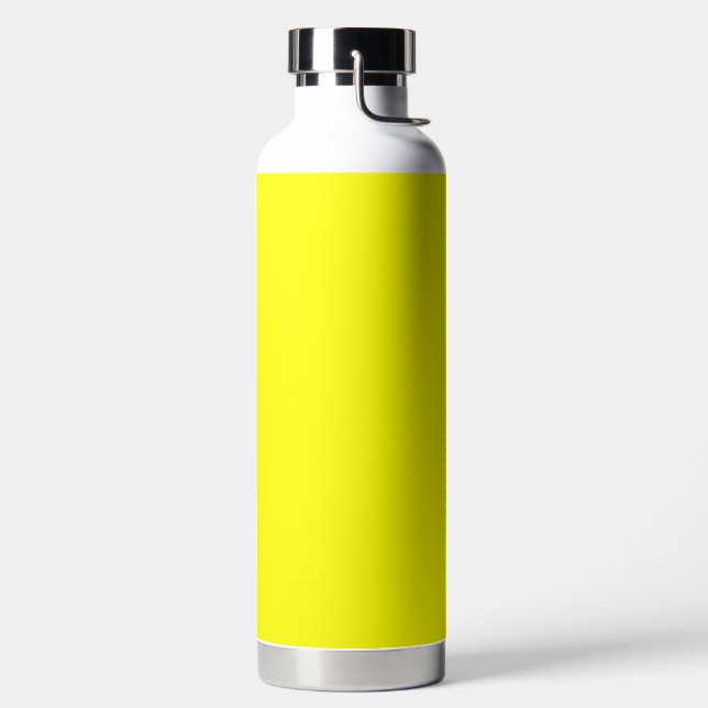 Neon Yellow Solid Color Trinkflasche (links)