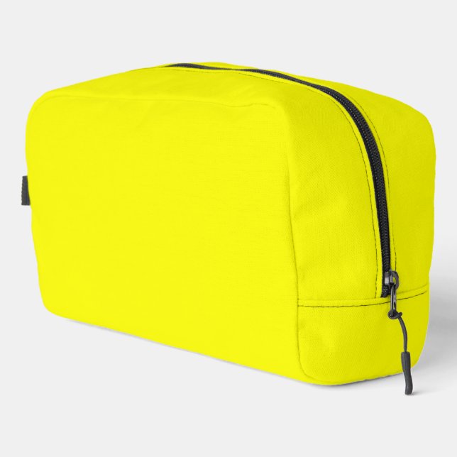 Neon Yellow Solid Color Waschbeutel (Rechte Ecke)