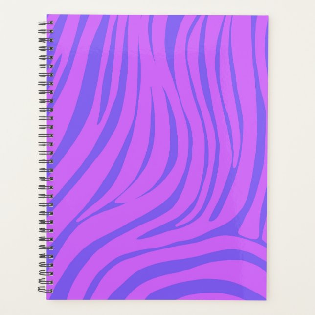 Neon-Zebra-Muster-Terminplaner-Organizer Planer (Vorderseite)