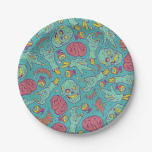 Neon Zombie Paper Cup - Halloween-Party